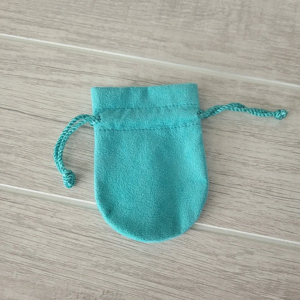 Tiffany Small Blue Jewelry Pouch Duster Bag Empty Drawstring Packaging 3.5